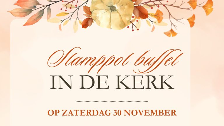 30 november – Stamppotbuffet