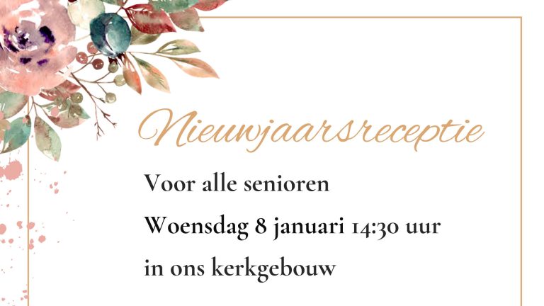 8 januari – Senioren Nieuwjaarsreceptie