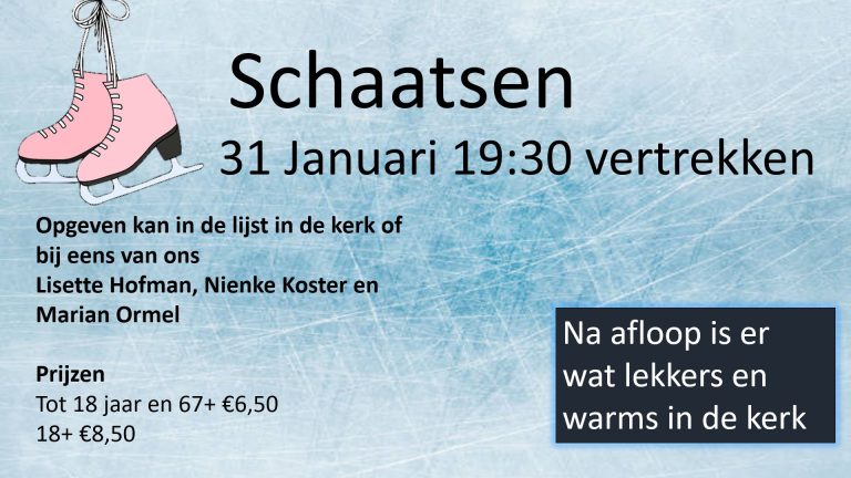 31 januari – Schaatsen